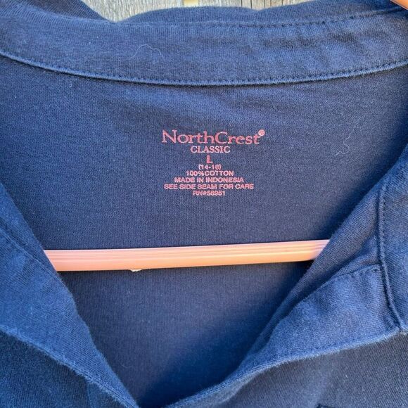 Northcrest collared shirt short sleeve size large - Picture 3 of 6